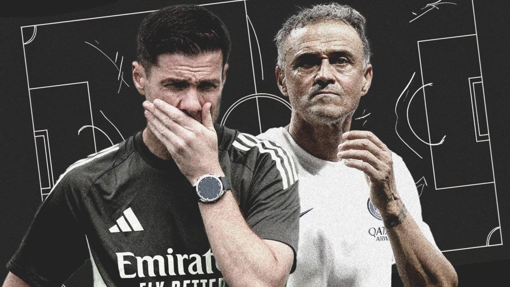 Xabi Alonso y Luis Enrique, en un fotmontaje