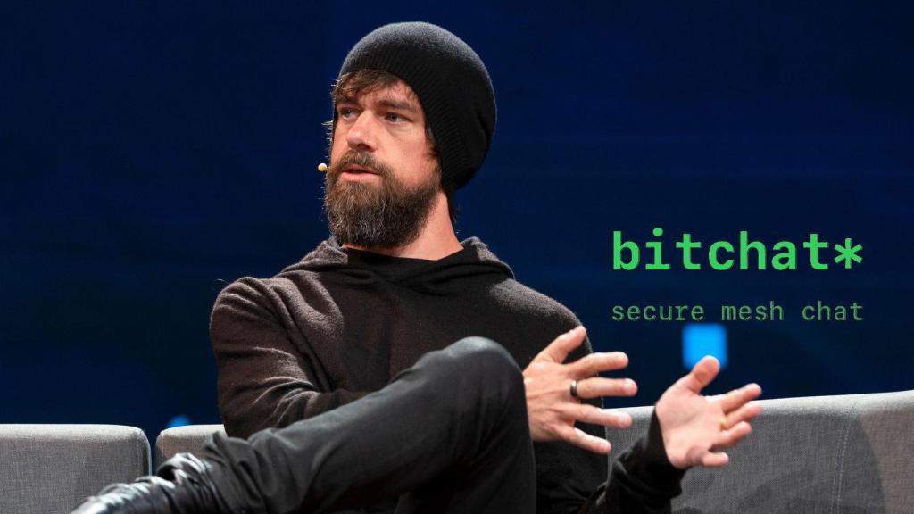 Jack Dorsey en una imagen de archivo con el logotipo de Bitchat