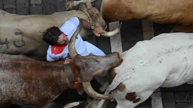 Tercer encierro de los Sanfermines 2025.