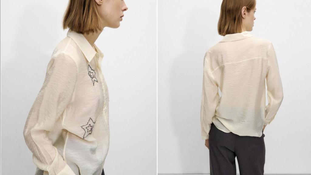 Camisa detalle abalorios. Ref. 228400