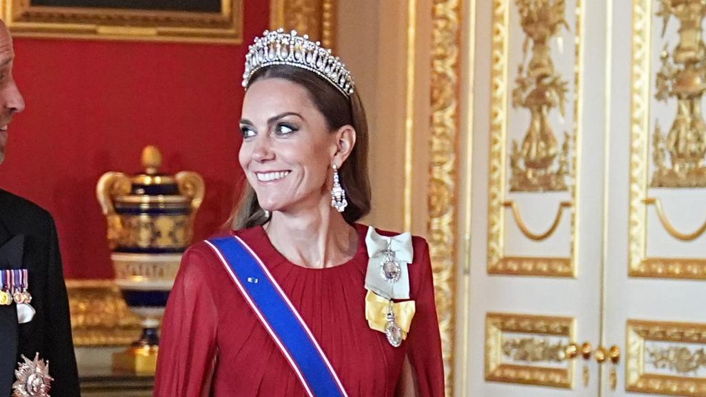 Los príncipes de Gales en la cena en Windsor.