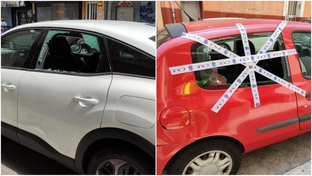 Desperfectos en coches de Os Mallos.
