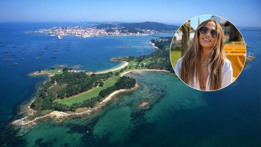 Vista aérea de la isla.