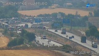 Imagen de la accidente en la A-3.