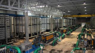 Vista del interior de la desaladora de Torrevieja.