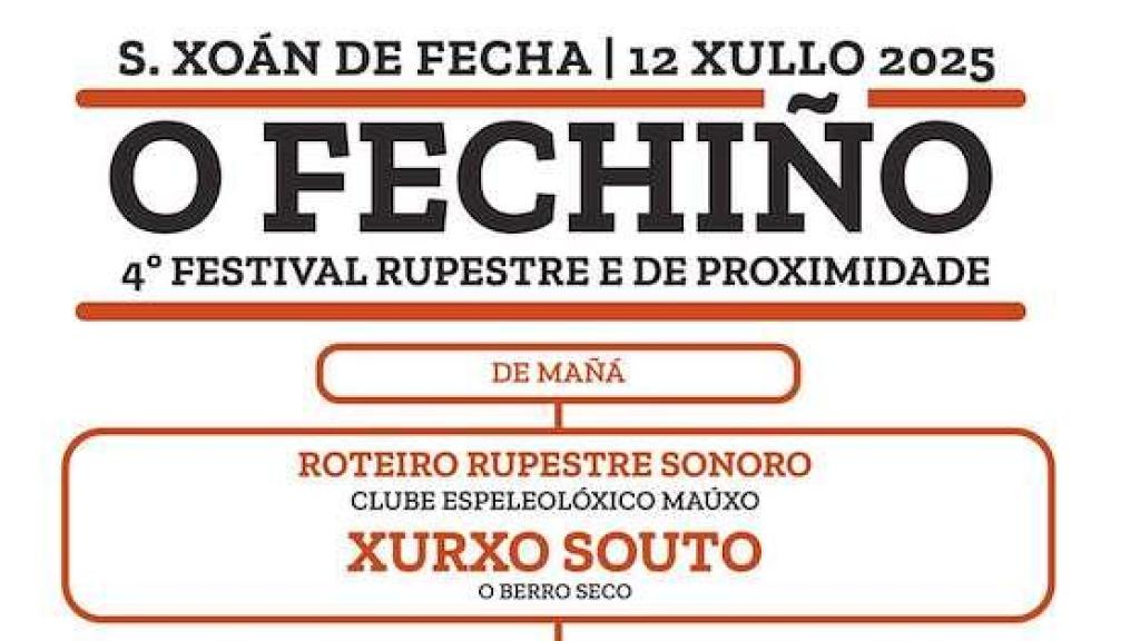 Cartel del festival O Fechiño