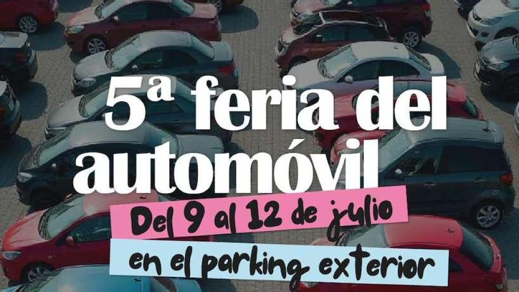Cartel de la V Feria del Automóvil del CC As Cancelas