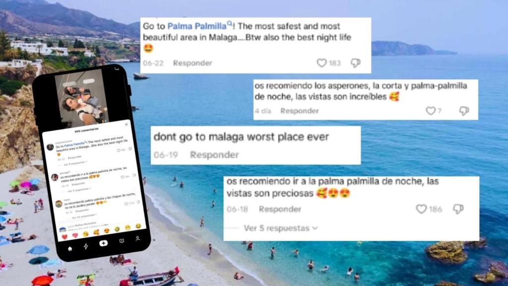 Montaje con algunos de los mensajes lanzados por jóvenes malagueños.