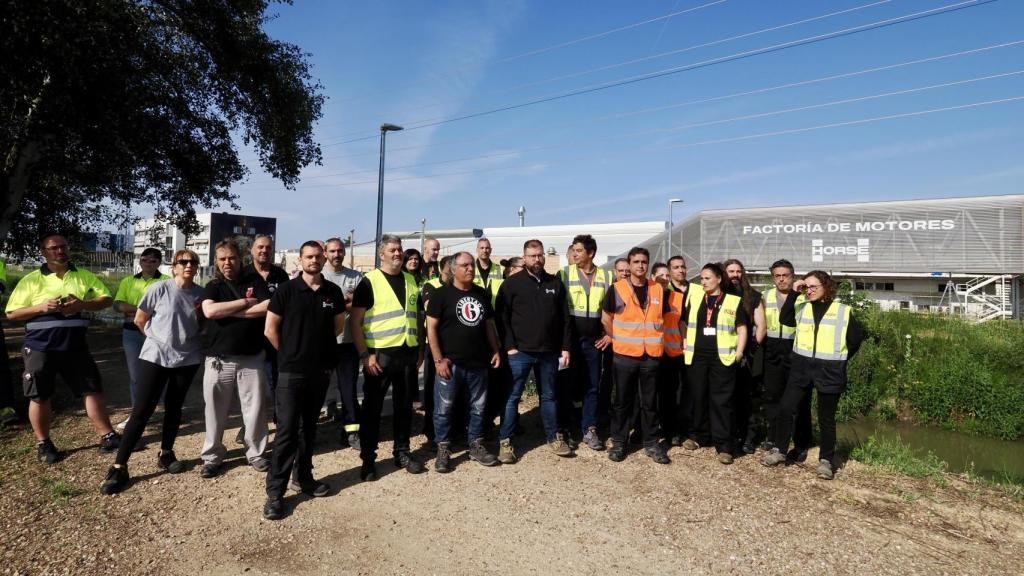 Última movilización de los sindicatos a las puertas de la factoría de Horse en Valladolid