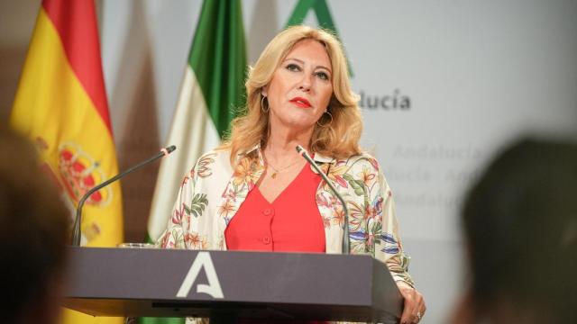 La consejera Carolina España, este miércoles en el palacio de San Telmo de Sevilla.