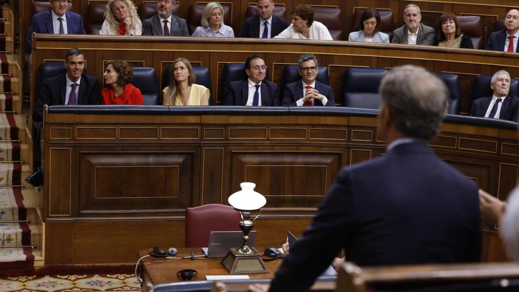 Sánchez y Feijóo en el Congreso de los Diputados.
