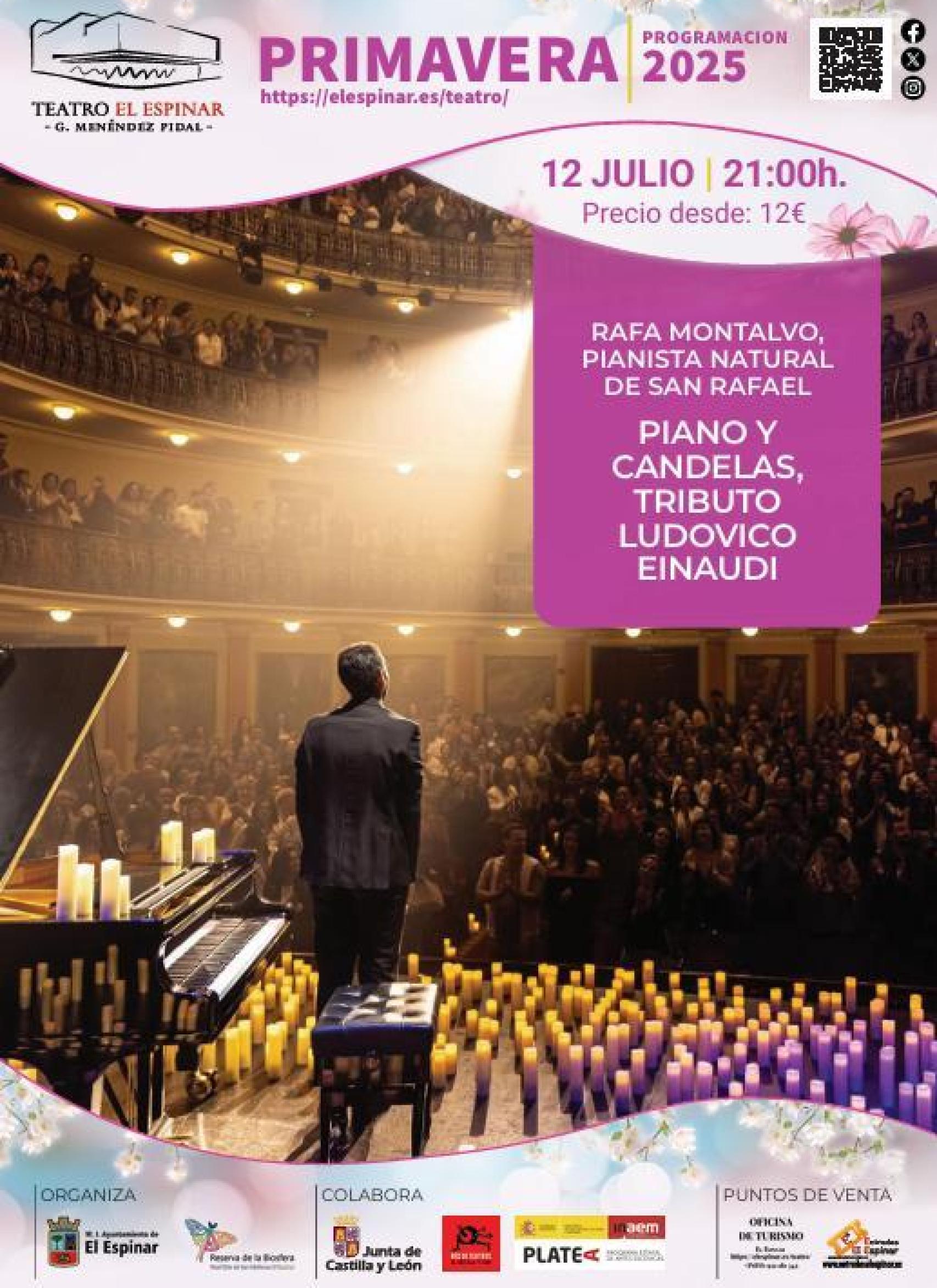 Cartel del concierto de Rafael Montalvo