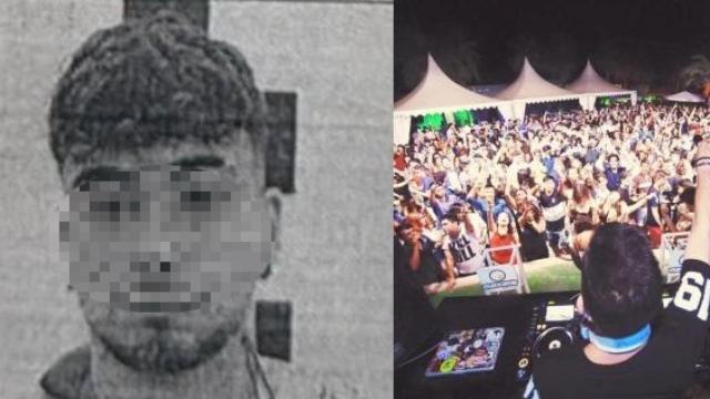 Adán, tras ser detenido por la Guardia Civil como el supuesto autor del apuñalamiento de un menor de edad, a la salida de la Discoteca Maccäo.