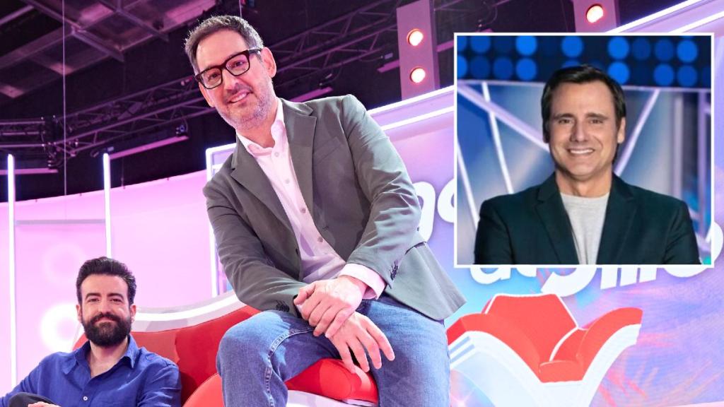 Rafa Castaño, Eugeni Alemany y Ion Aramendi, en un fotomontaje de BLUPER.