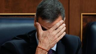 El presidente del Gobierno, Pedro Sánchez, este miércoles en el Congreso.