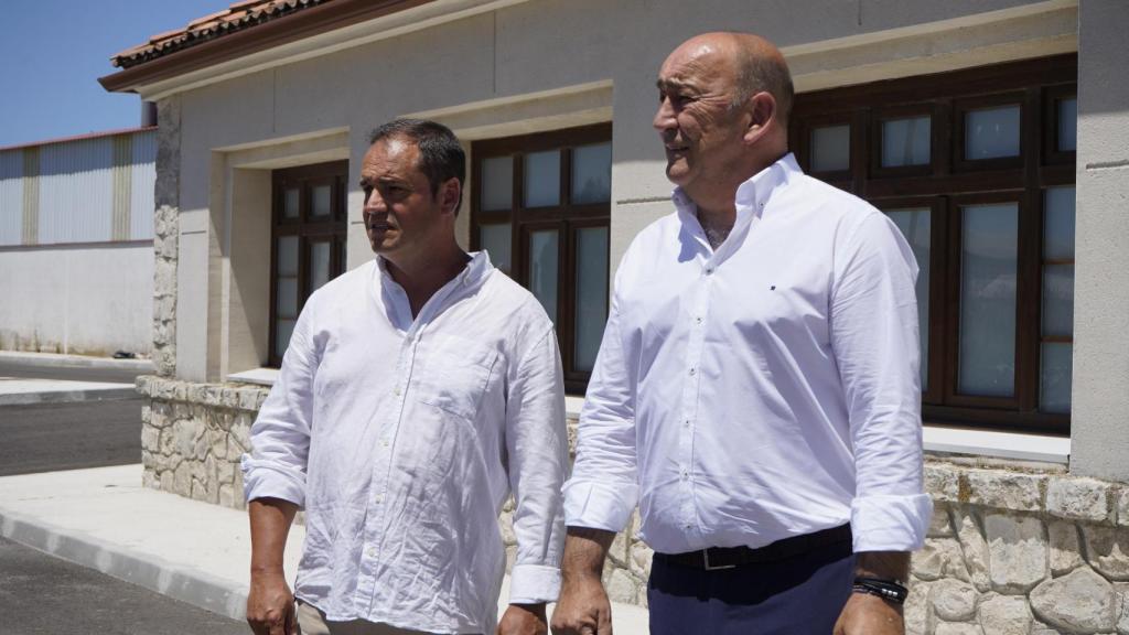 El presidente de la Diputación de Segovia, Miguel Ángel de Vicente, en la visita a los pueblos