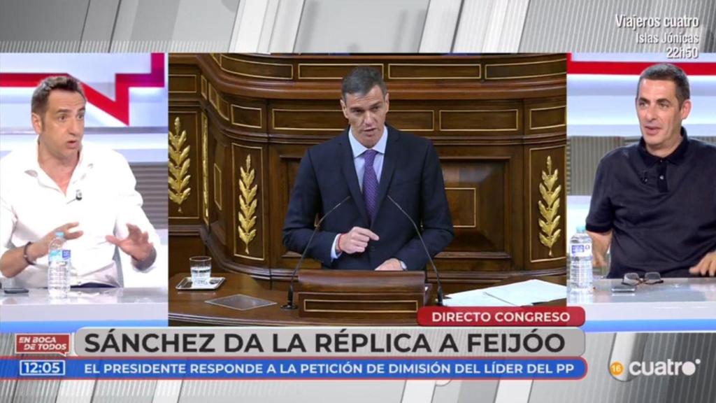 Colaboradores en plató.