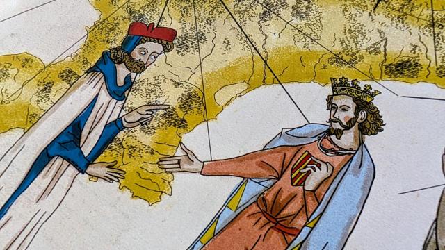 Detalle de una de las ilustraciones para la exposición 'Llúria', abierta ahora en Calp.