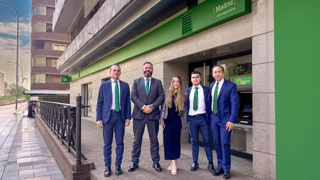 La nueva sucursal que Eurocaja Rural ha abierto en la avenida Alberto Alcocer de Madrid.