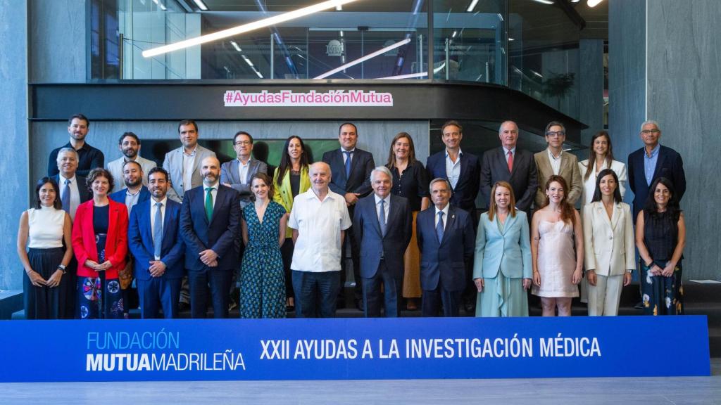 Foto de familia en la entrega de las XXII Ayudas Fundación Mutua Madrileña.