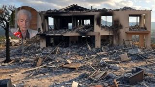 Imagen de archivo de una casa destrozada.