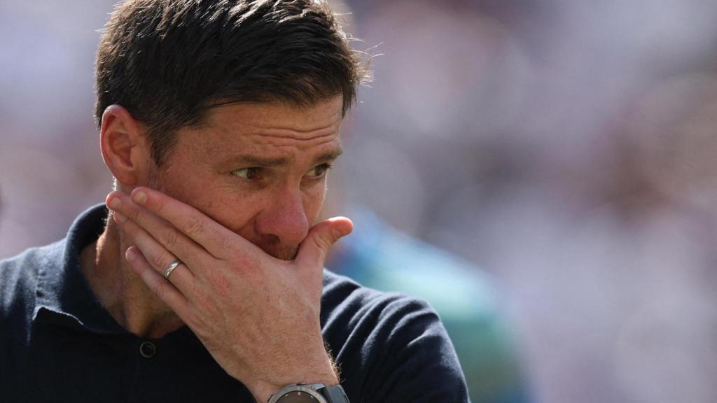 Xabi Alonso, con cara de circunstancias.