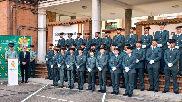 31 guardias civiles alumnos se incorporan a Zamora