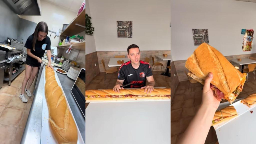 Un bocadillo de casi metro y medio