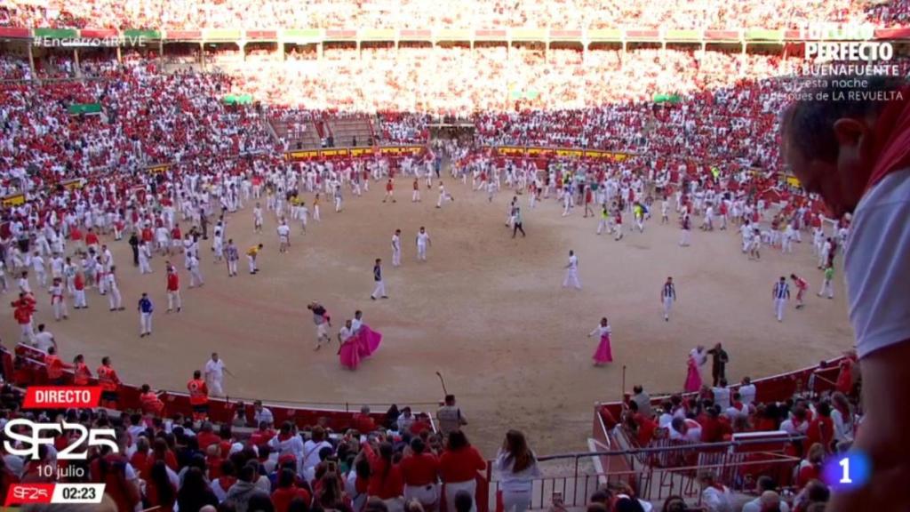 Fin al cuarto encierro.