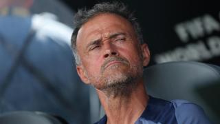 Luis Enrique, en el banquillo del PSG