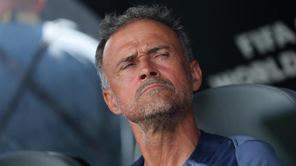 Luis Enrique, en el banquillo del PSG