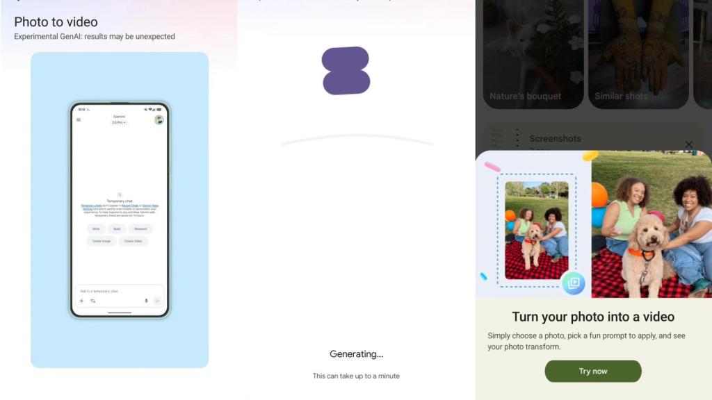 Imagen a video de Google Fotos