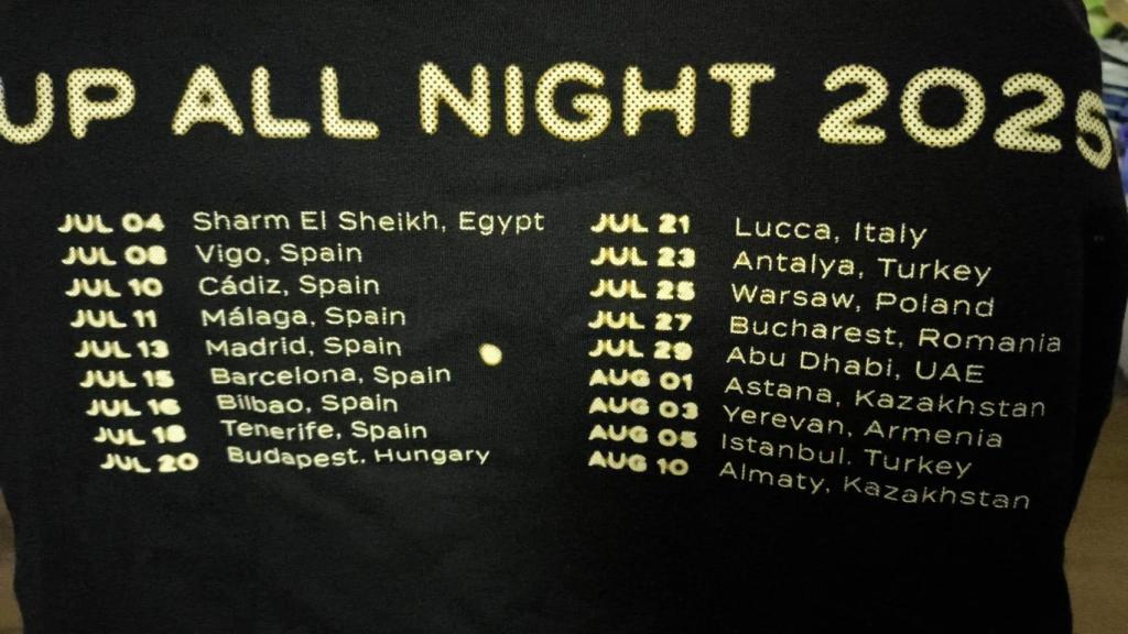 Camiseta del tour de Jennifer Lopez