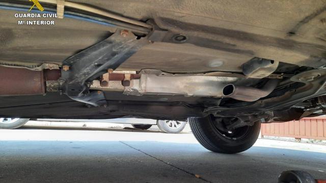 Uno de los vehículos afectados.