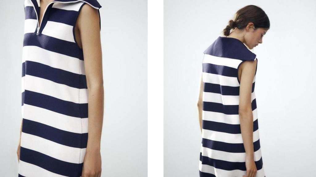 Vestido corto rayas. Ref. 9598/081/104