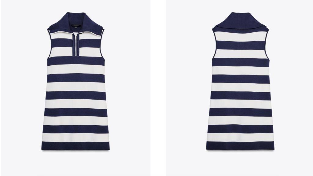 Vestido corto rayas. Ref. 9598/081/104