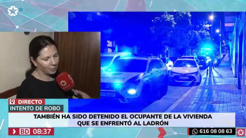 La mujer del detenido cuenta lo ocurrido.