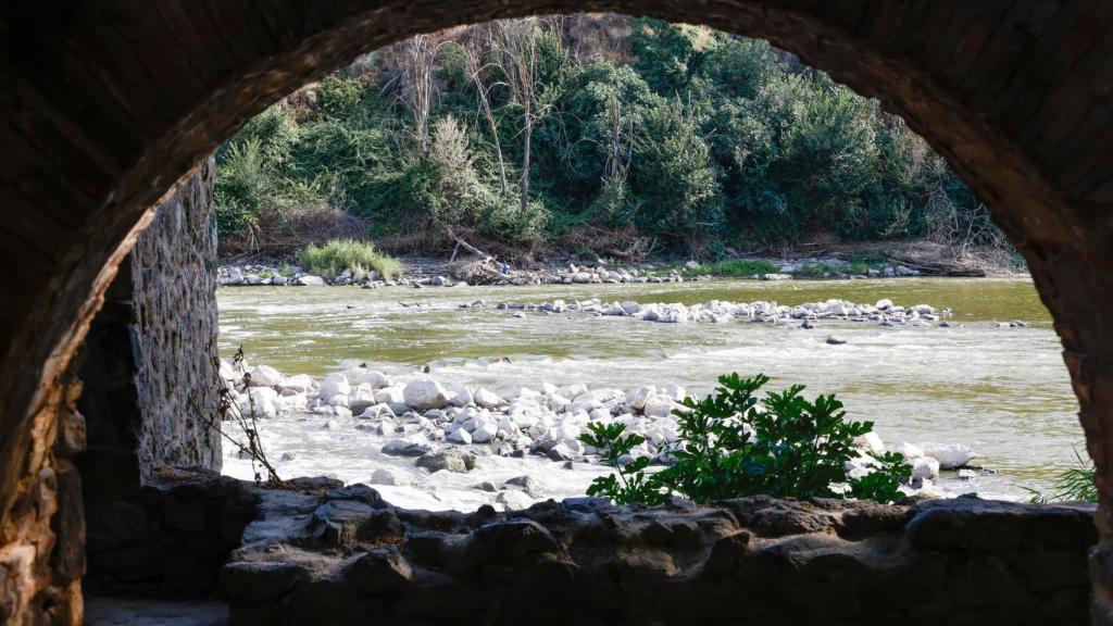 El caudal del Tajo se hundió de forma súbita en el lunes.