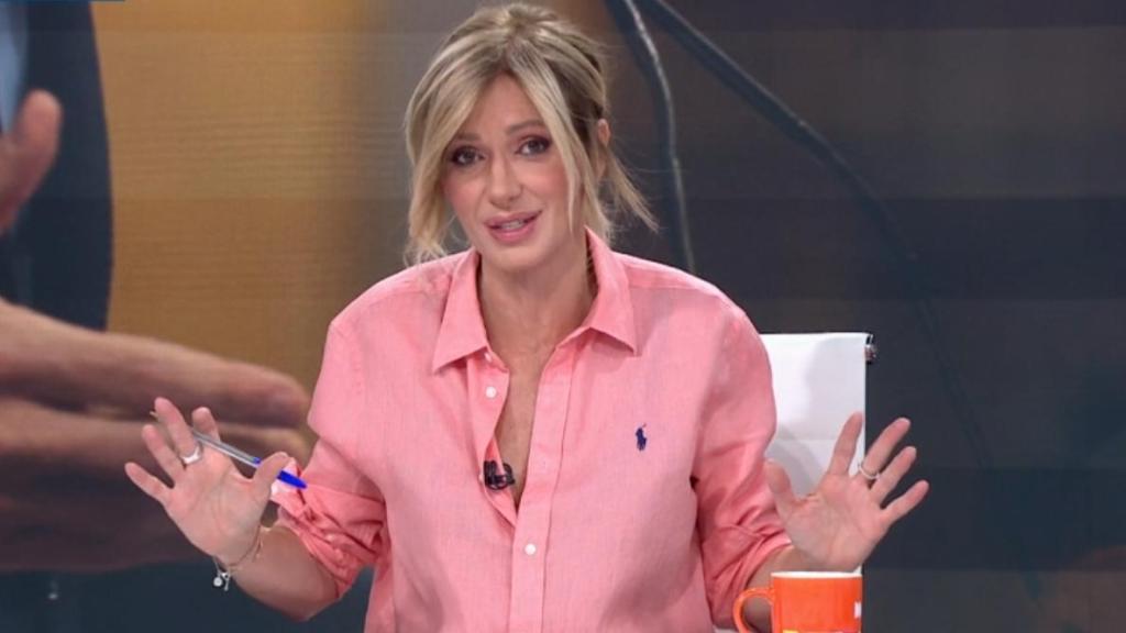 La presentadora ha mostrado su enfado.