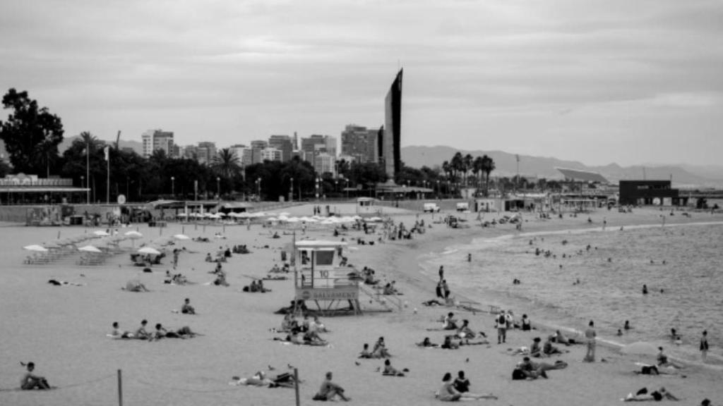 Una playa en Barcelona
