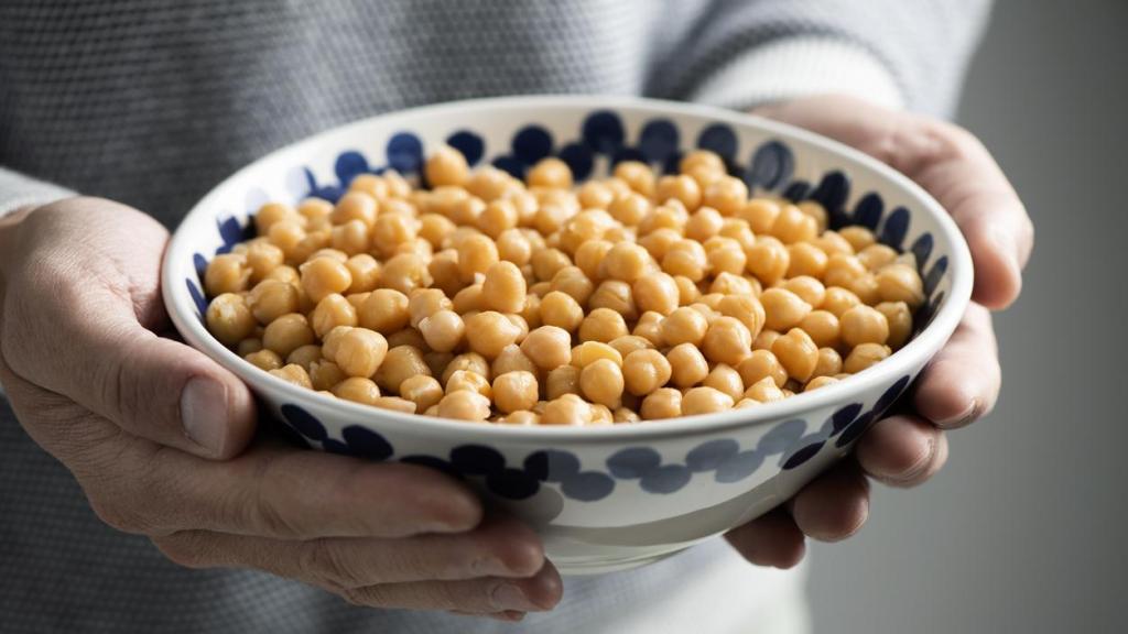 Imagen de unos garbanzos.