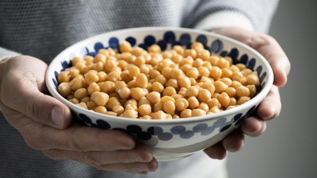 Imagen de unos garbanzos.