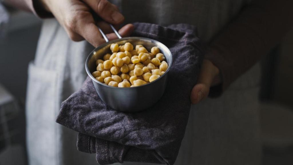 Imagen de unos garbanzos.