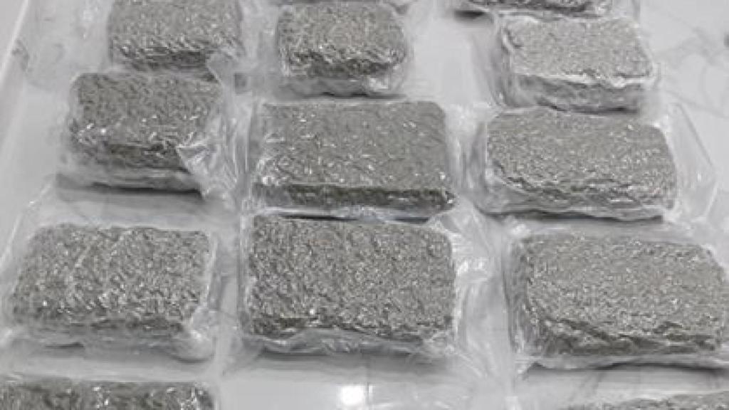Los 24 kilos de marihuana incautados en Los Asperones.