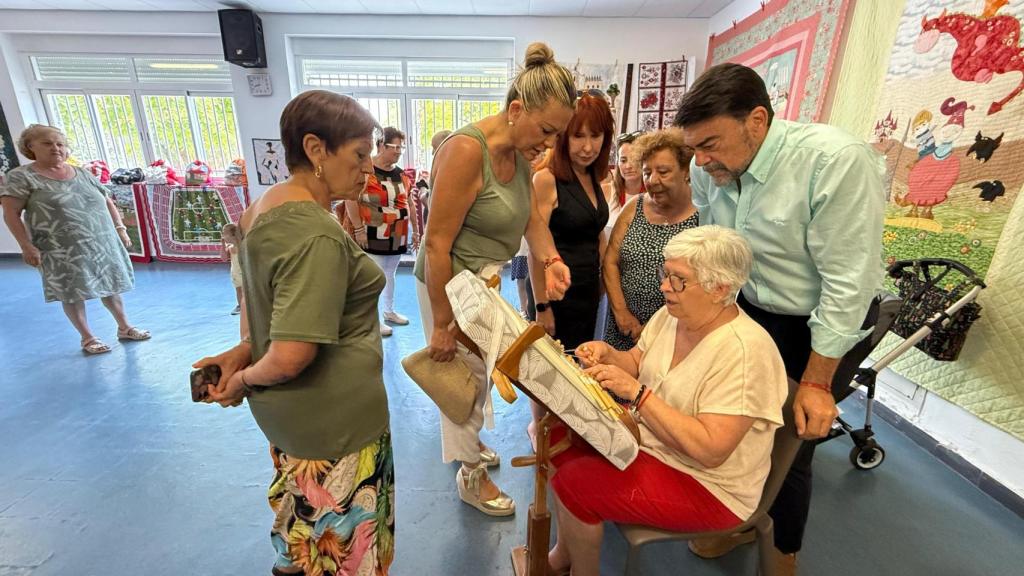 Una de las actividades para los mayores.