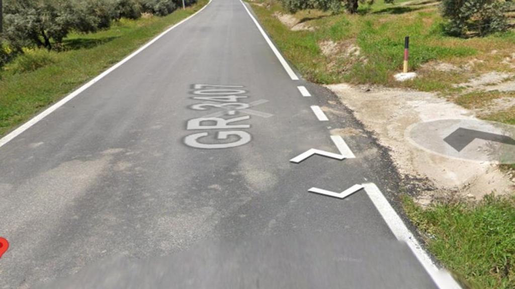 Punto de la GR-3407 donde ha tenido lugar el siniestro.