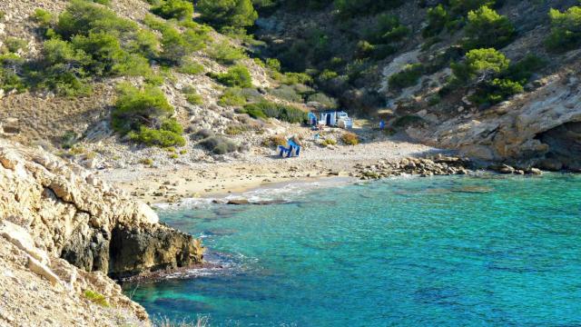 Cala Almadrava de Benidorm.