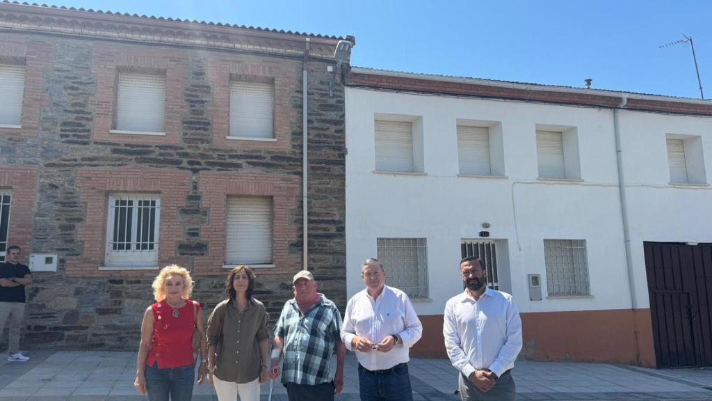 Visita a Losacino de Javier Faúndez, Manuel Martín y Amaranta Ratón