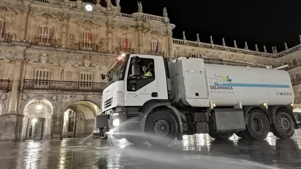 Limpieza viaria en Salamanca
