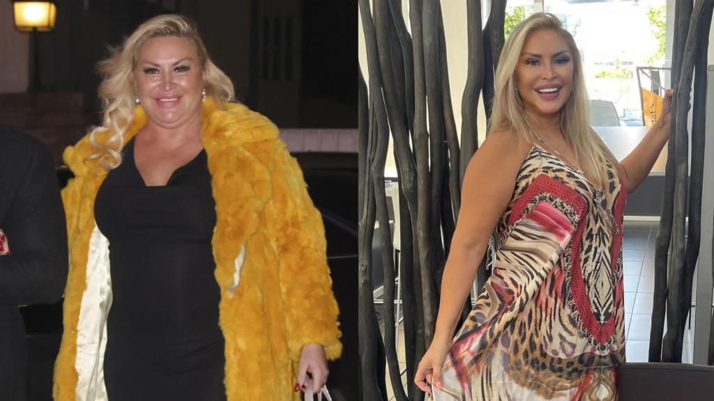 Raquel Mosquera, antes y después de su transformación.